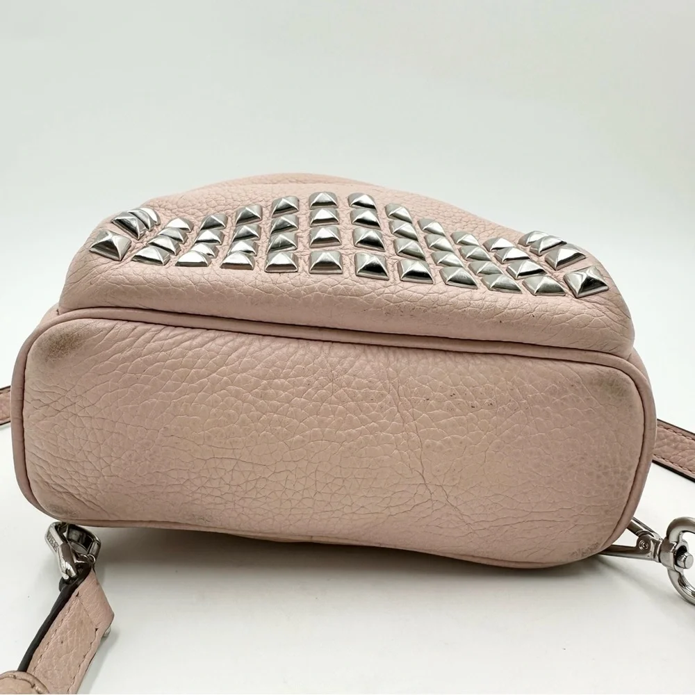 Michael Kors Abbey studded mini backpack, blush